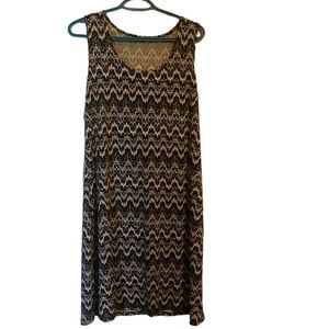 Cute summer dress, sleeveless tent dress size L.